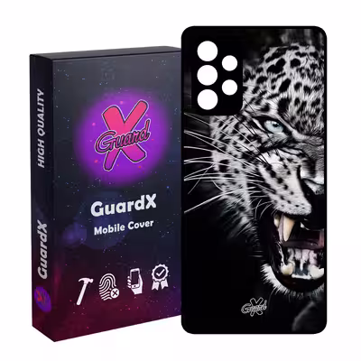 کاور گارد ایکس طرح پلنگ مدل Glass10244 مناسب برای گوشی موبایل سامسونگ Galaxy A32 5G