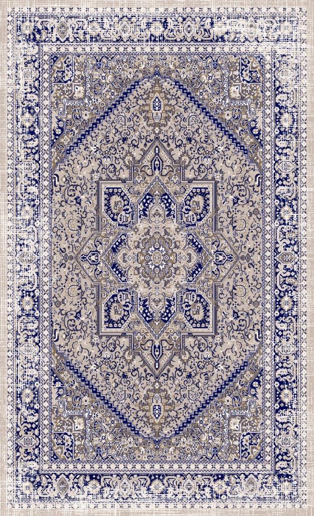 گلیم درجه1 ماندگار ابعاد متنوع زمینه گلیم آبی کد 1-706 | گلیم کیفیت ضد حساسیت