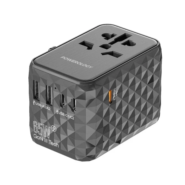 تبدیل برق و شارژر دیواری پاورولوژی PD 65W P65W3PD