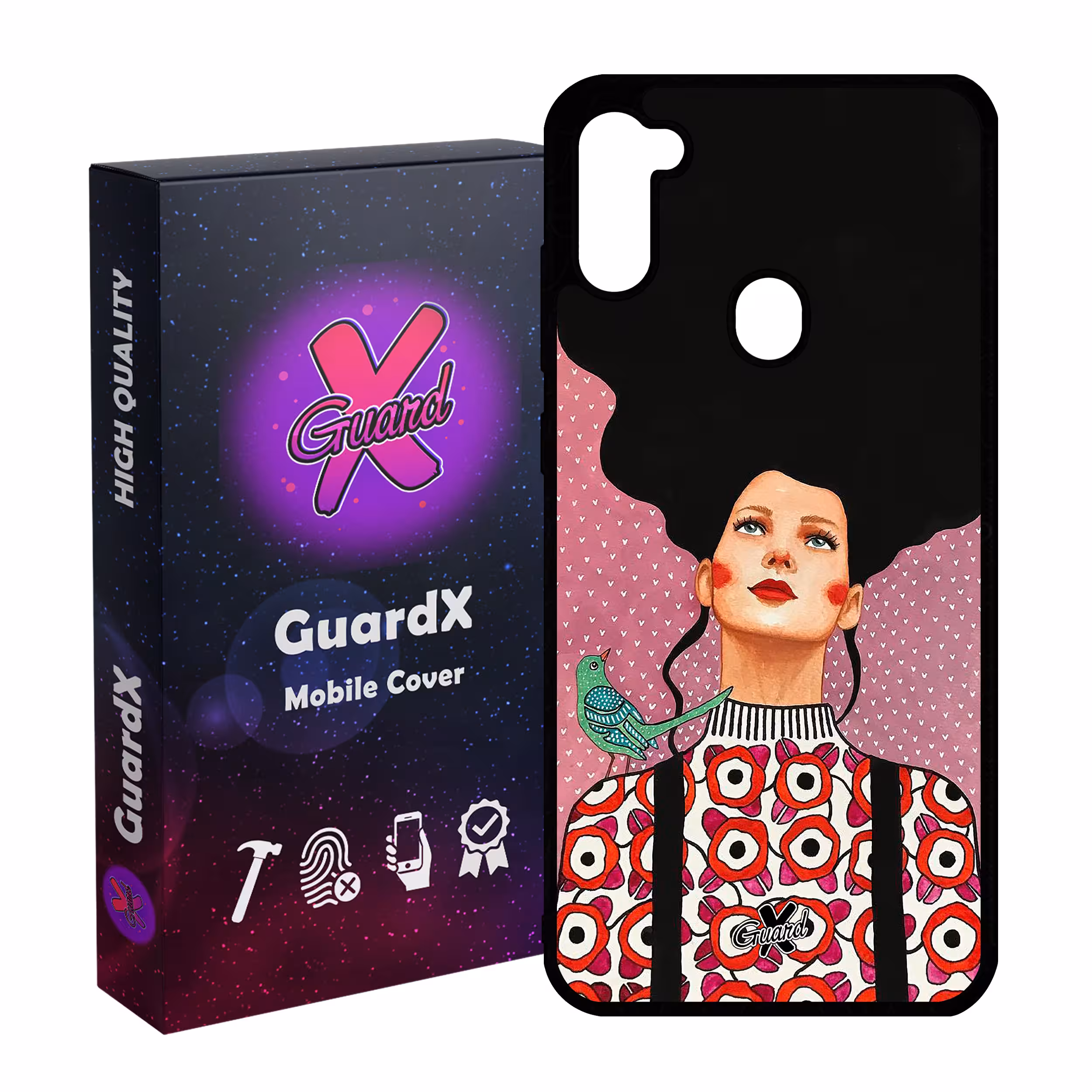 کاور گارد ایکس طرح دختر مدل Glass10139 مناسب برای گوشی موبایل سامسونگ Galaxy A11 / M11