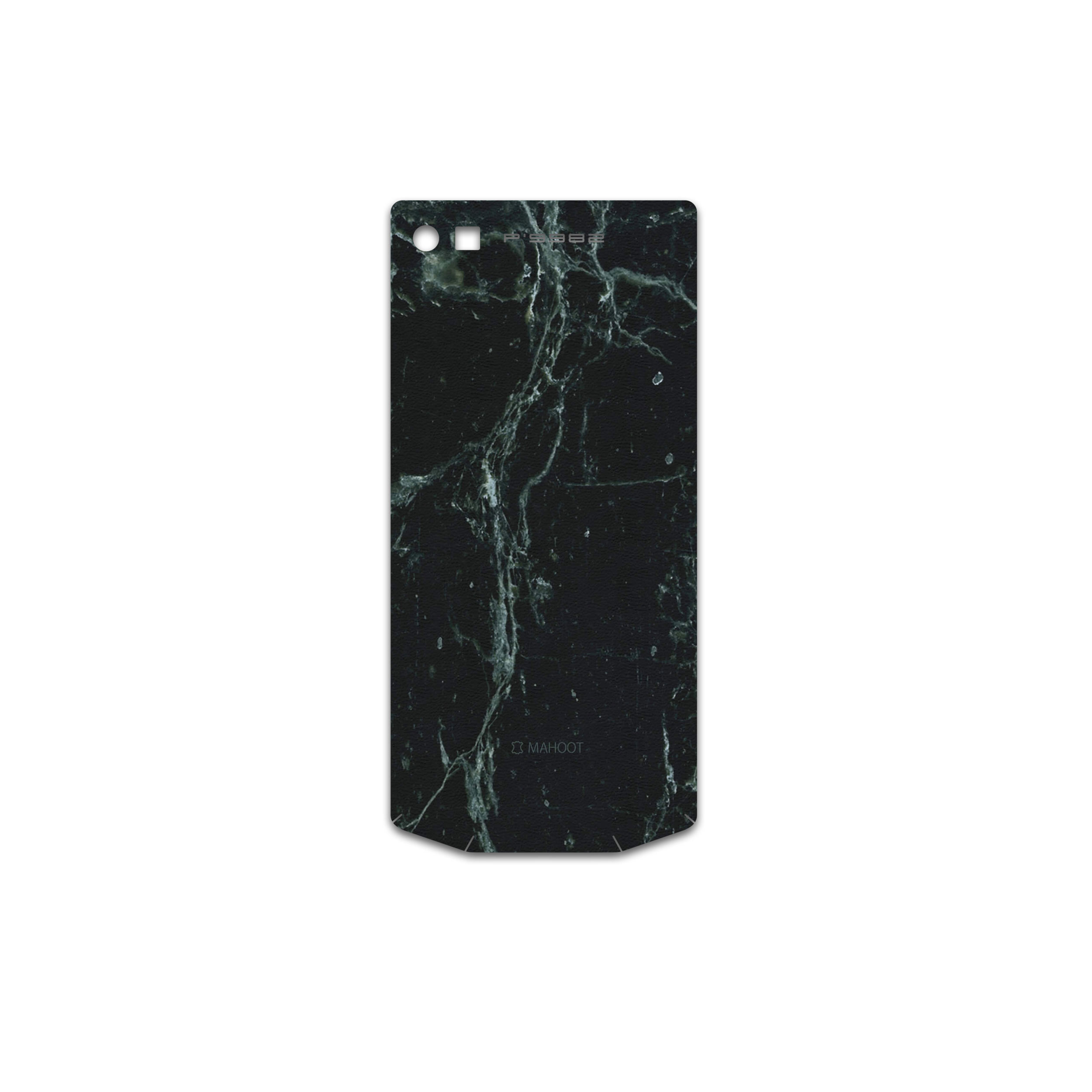 برچسب پوششی ماهوت مدل Graphite-Green-Marble مناسب برای گوشی موبایل بلک بری Porsche Design P9982