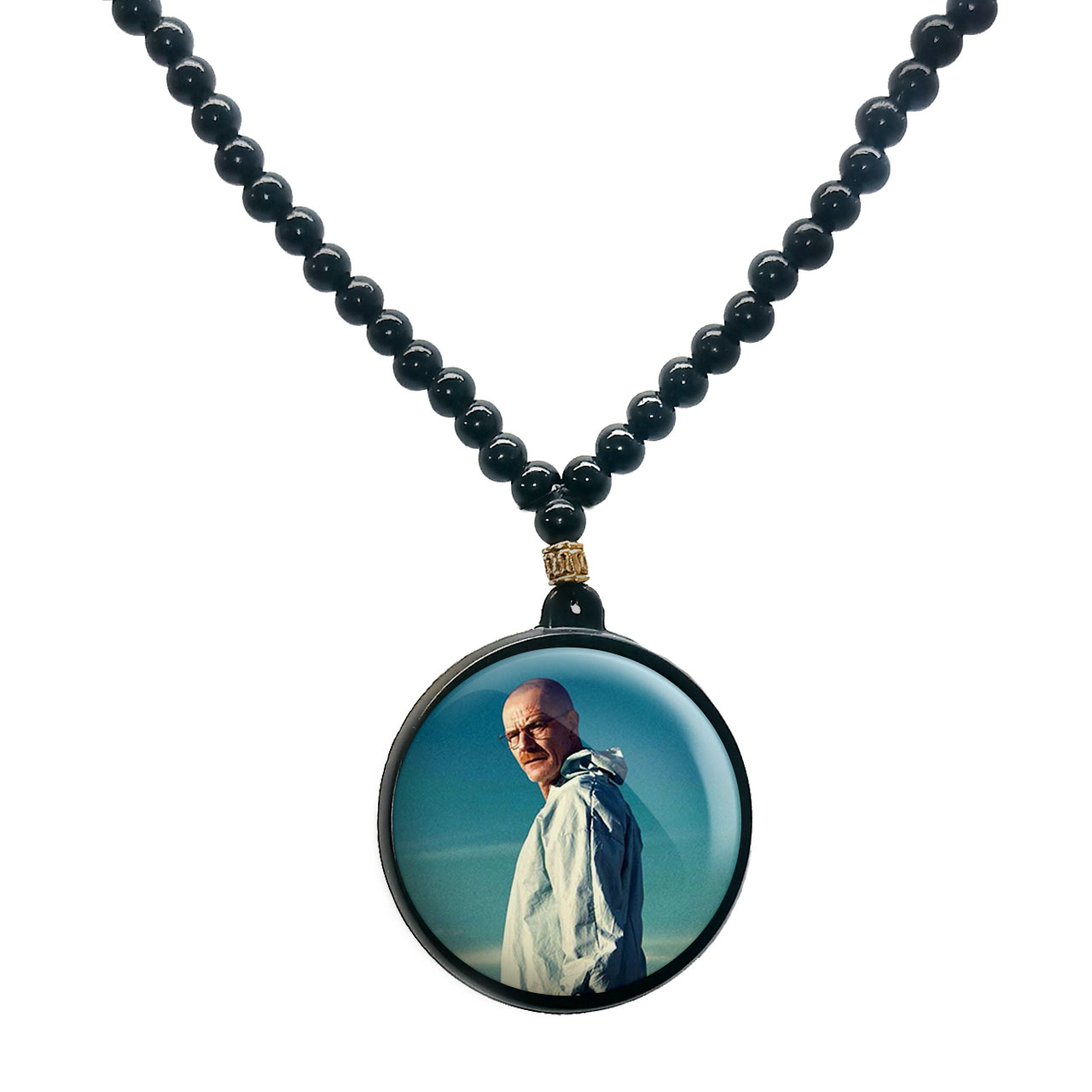 گردنبند پرمانه طرح بریکینگ بد کد pmd.7807 مدل دو طرفه