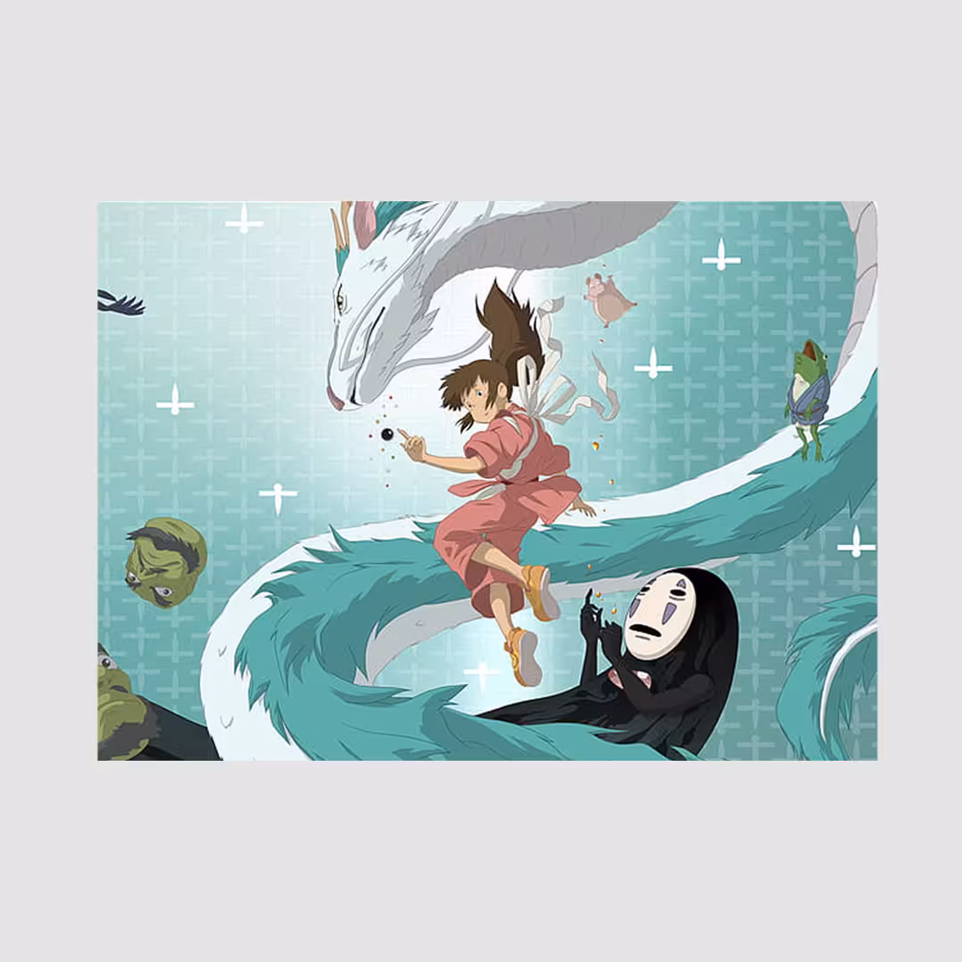 تخته شاسی / تابلو چوبی شهر اشباح Spirited Away طرح چیهیرو Chihiro