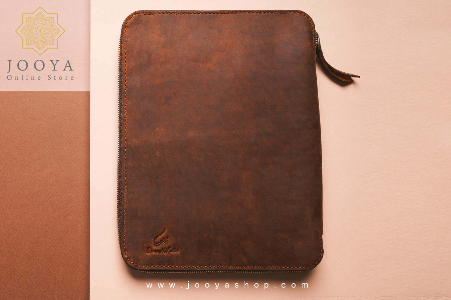کیف کلاسوری چرم قهوه ای