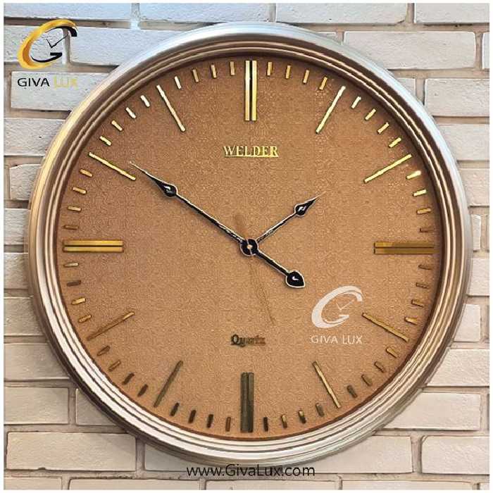 ساعت دیواری اورجینال ولدر PVC نقره ای| کد رفرنس 7013