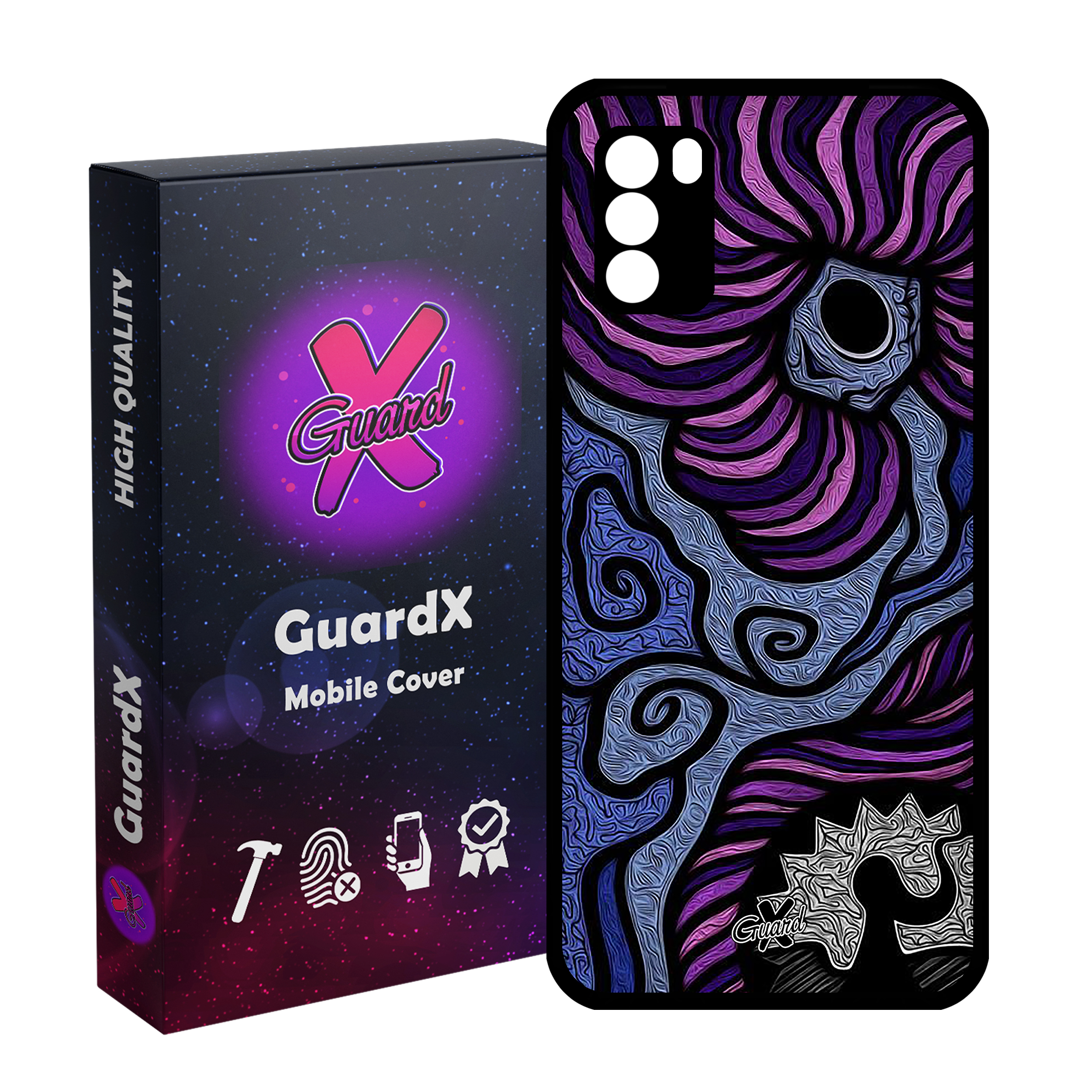 کاور گارد ایکس طرح رنگی مدل Glass10428 مناسب برای گوشی موبایل شیائومی Poco M3