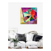 تابلو شاسی طرح هندسی رنگی مدل TS1112