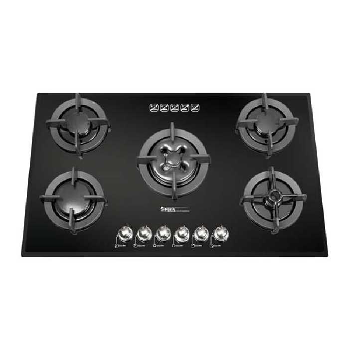 اجاق گاز صفحه ای سینجر پنج شعله مدل SDG-507D