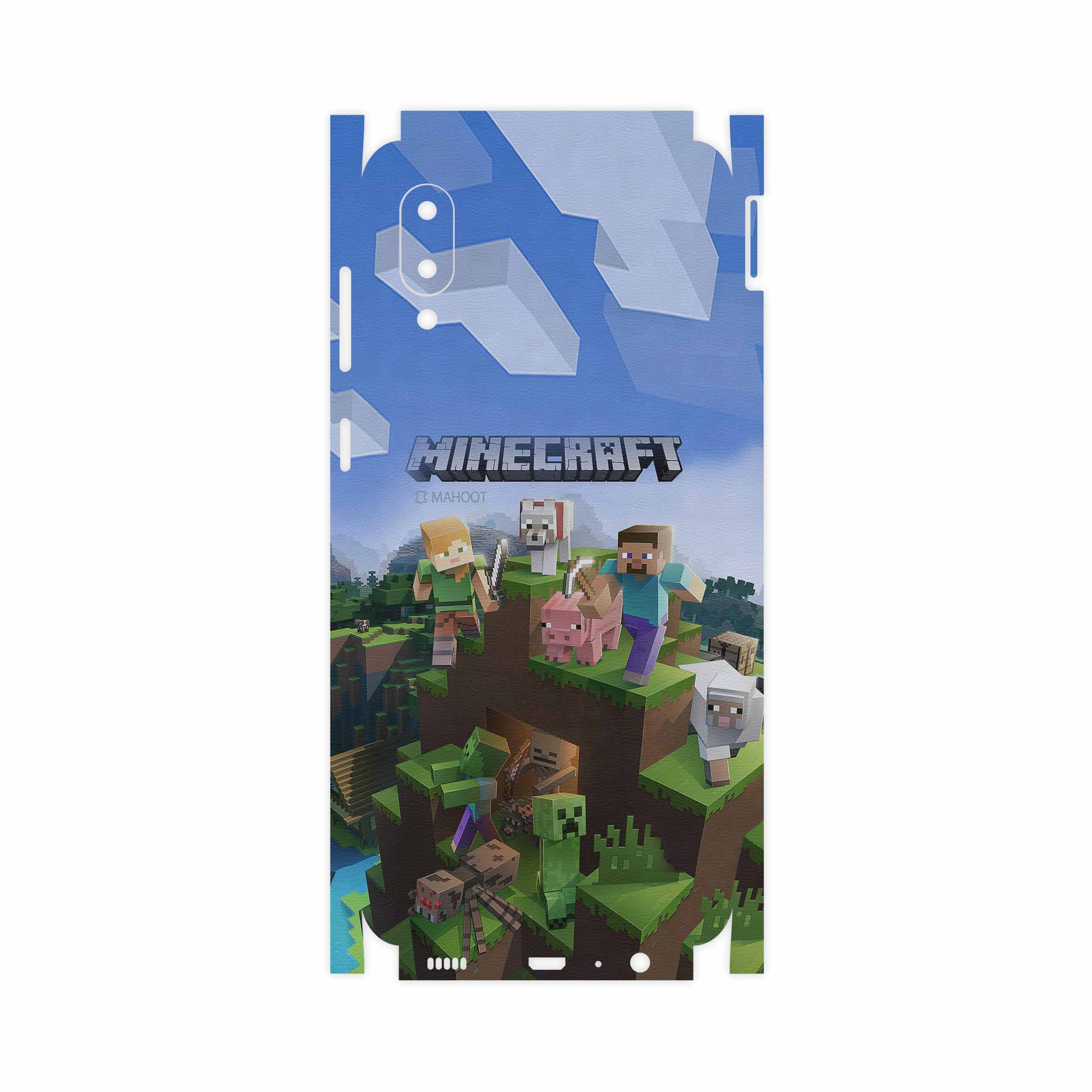 برچسب پوششی ماهوت مدل Minecraft-Game-FullSkin مناسب برای گوشی موبایل سامسونگ Galaxy M02