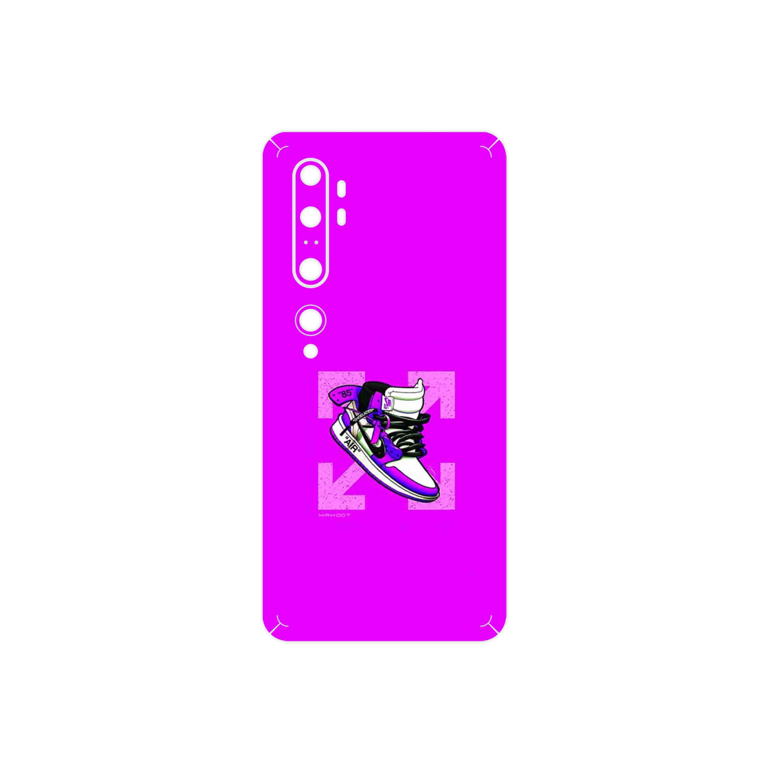 برچسب پوششی ماهوت مدل Nike Air Sneaker Digital Art مناسب برای گوشی موبایل شیائومی Mi Note 10
