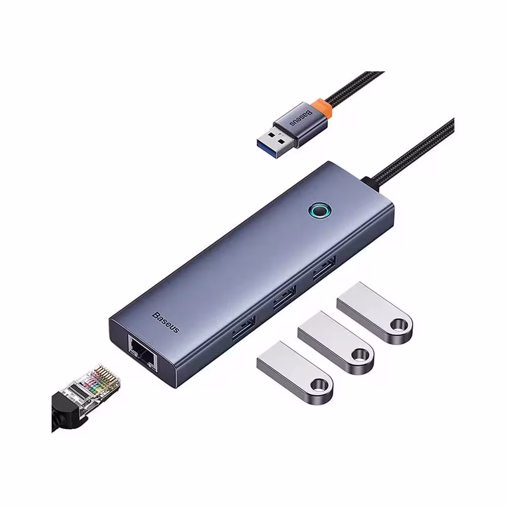 هاب 4 پورت باسئوس مدل Baseus 4-Port Hub B0005280A813-01