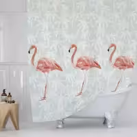 پرده حمام دلفین مدل TOR-6442 سایز 180x200 سانتی متر