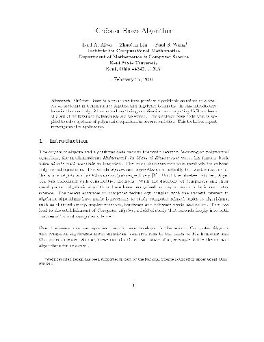 خرید و دانلود نسخه کامل کتاب Groebner bases algorithm: an introduction