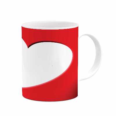 ماگ طرح قلب مدل mu00607