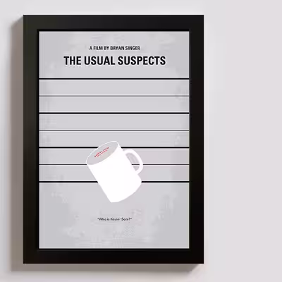 تابلو مدل usual suspects