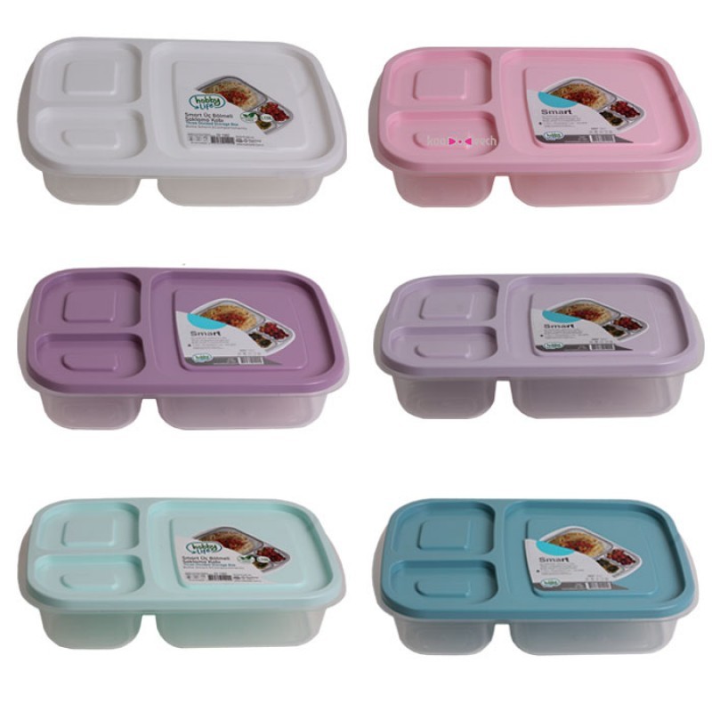 ظرف غذای سه قسمتی مناسب مدرسه محل کار و منزل مناسب برای کودک 