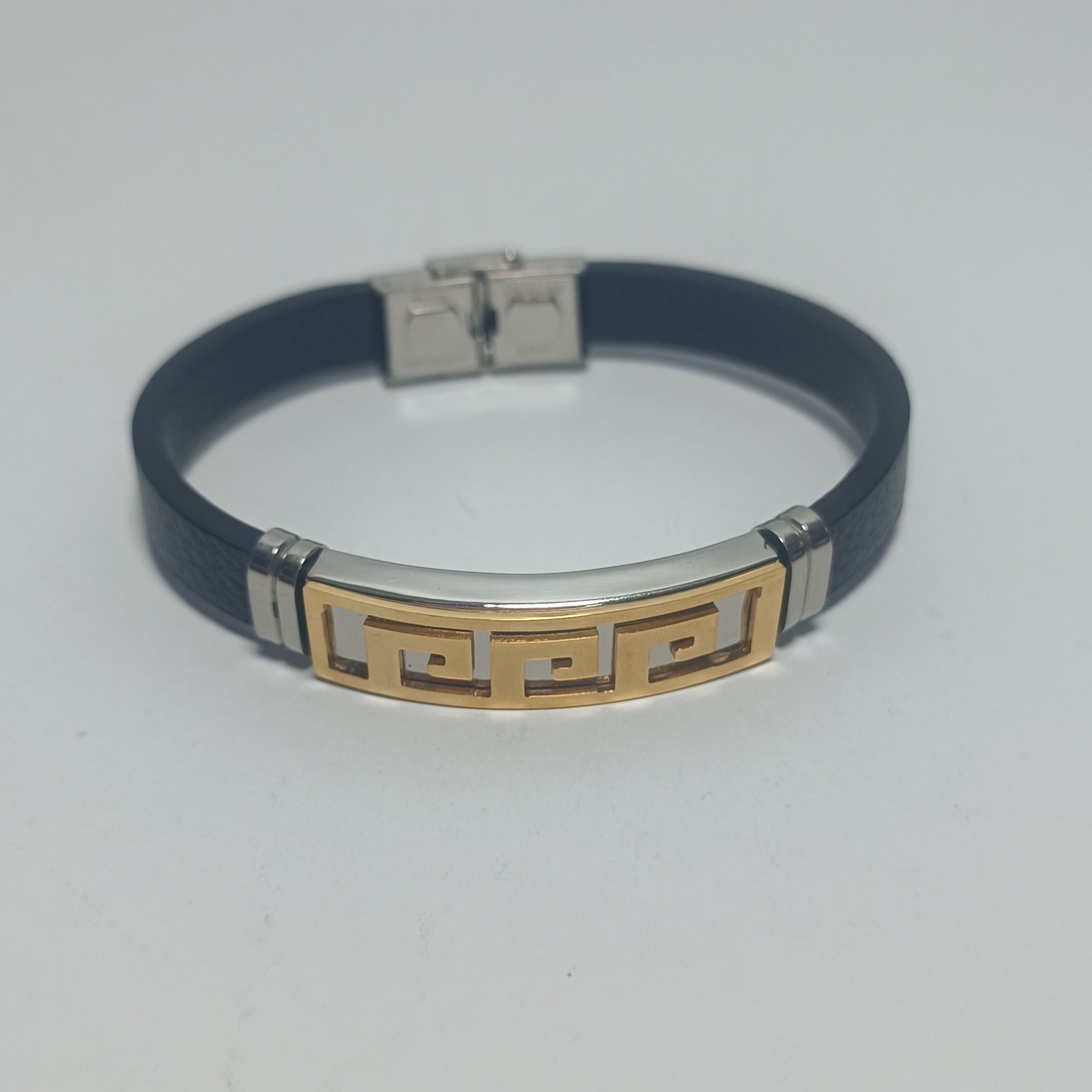 دستبند اسپرت استیل رنگ ثابت کد33 فروشگاه آیسان 