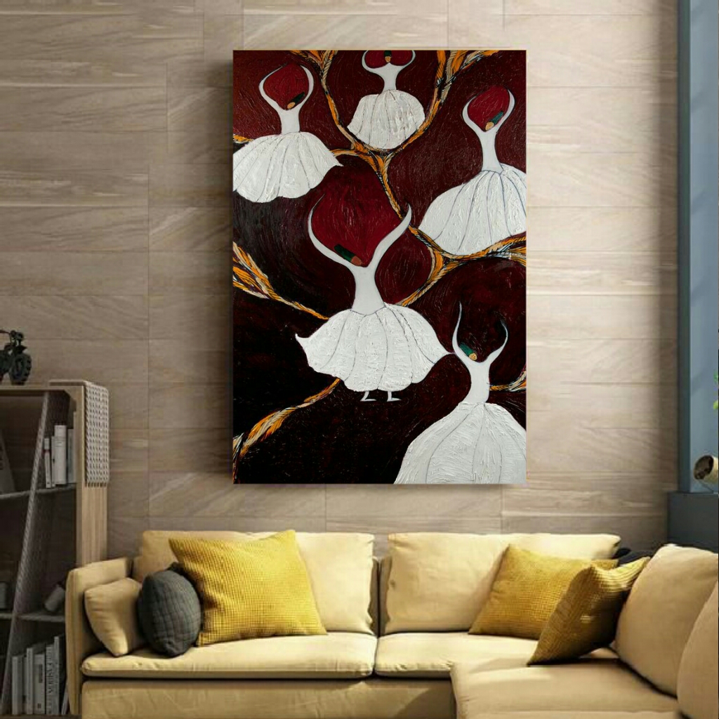 تابلو بوم طرح رقص سماع کد TB187