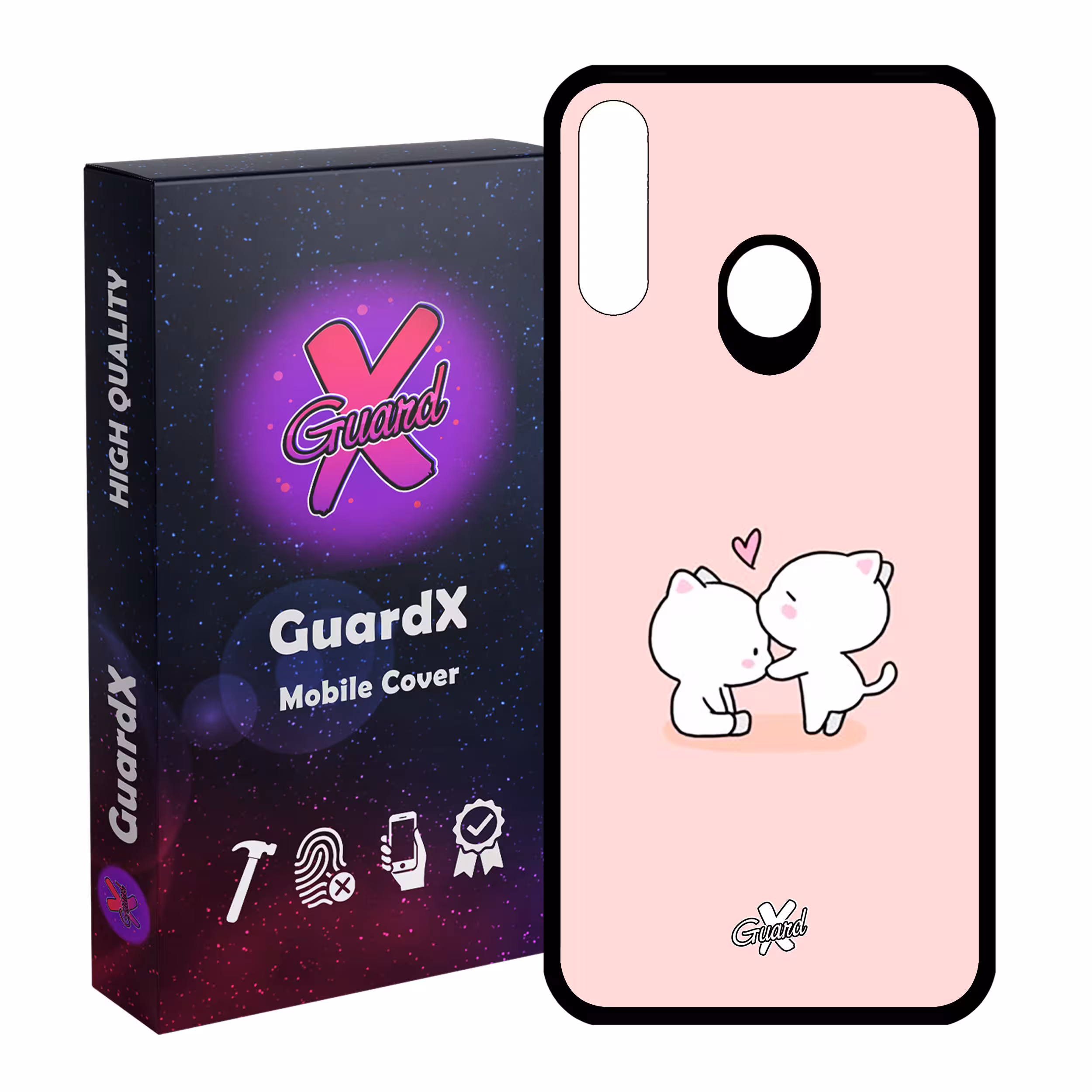 کاور گارد ایکس طرح عشق مدل Glass10373 مناسب برای گوشی موبایل سامسونگ Galaxy A20s