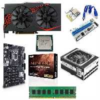 ریگ ماینینگ MC-RIG X19S ASUS RX470 MINING LED-S 4GB