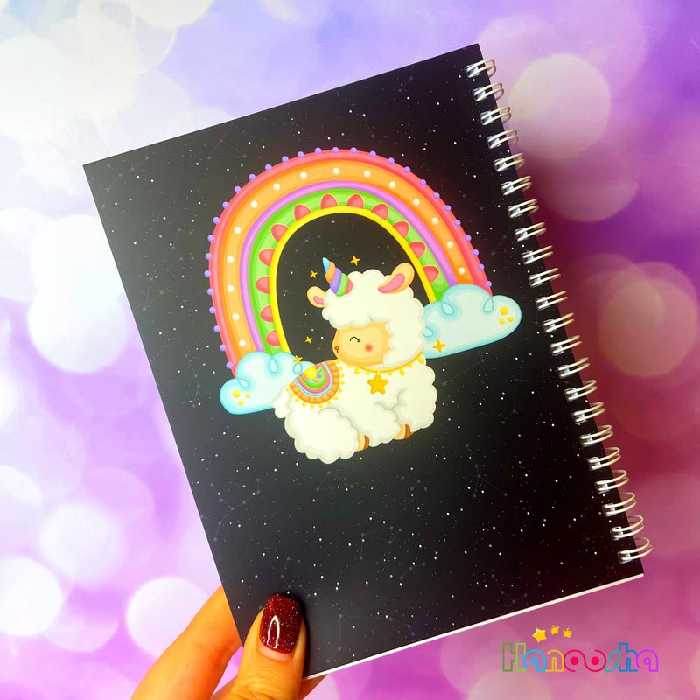 دفتر مشق سیمی 70 برگ طرح یونیکورن | برند pandaak