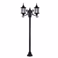 چراغ حیاطی ایستاده دو شاخه با طول 2.6 متر شفق مدل سورنا کد 2919