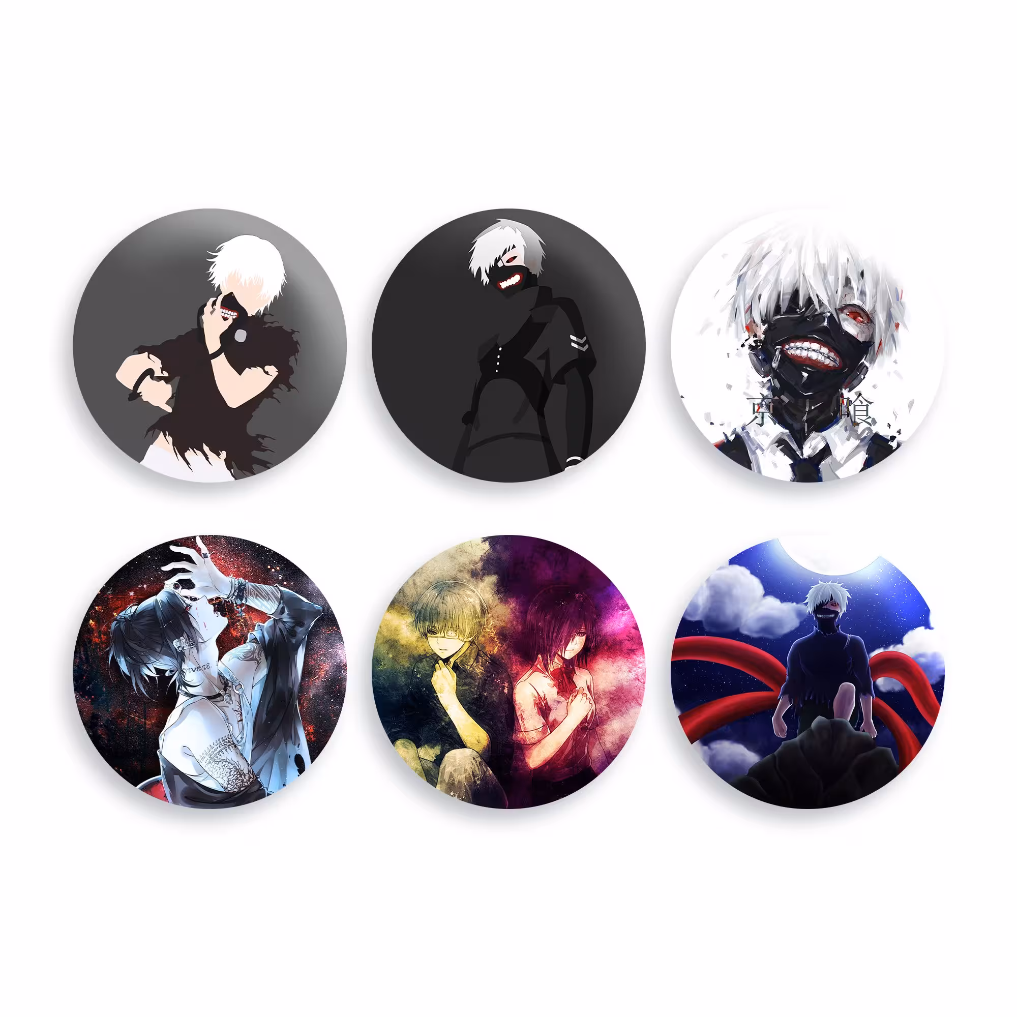 پیکسل انیمه توکیو ( Tokyo Ghoul ) کد T-715 مجموعه 6 عددی (پس کرایه)