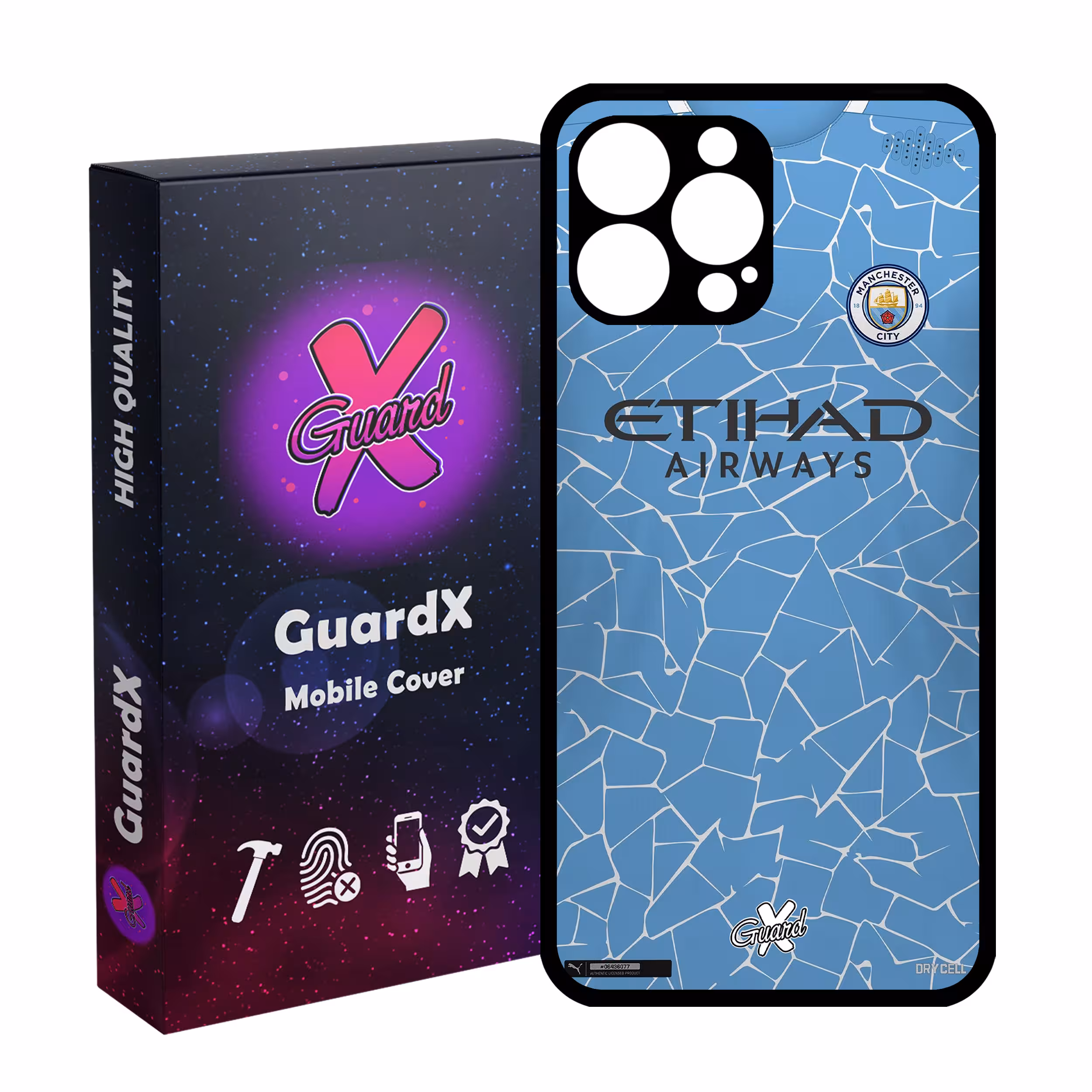 کاور گارد ایکس طرح Manchester City مدل Glass10249 مناسب برای گوشی موبایل اپل iPhone 12 Pro Max