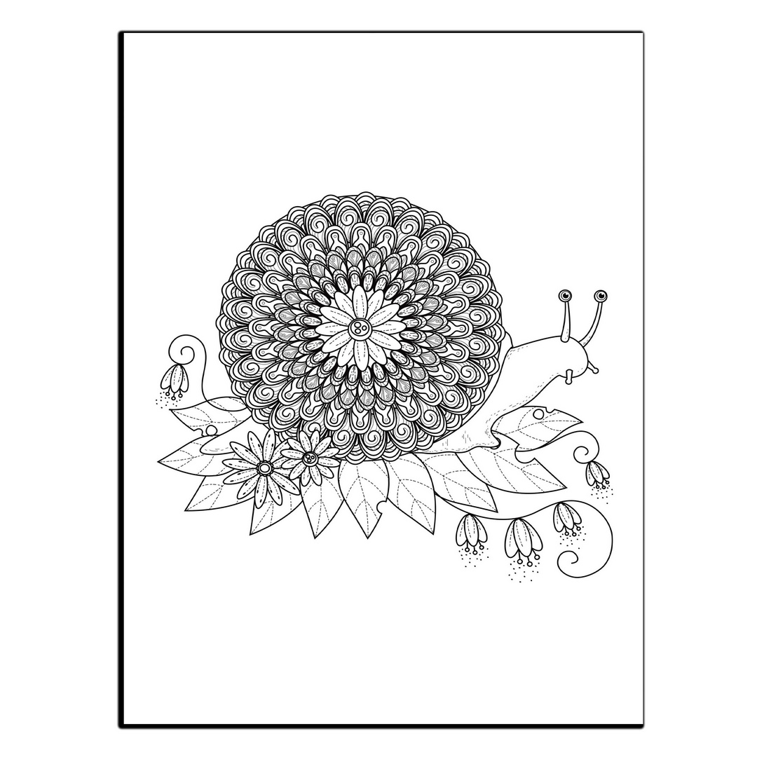 تابلو شاسی بکلیت طرح الگو نقاشی حلزون مدل SH-13826