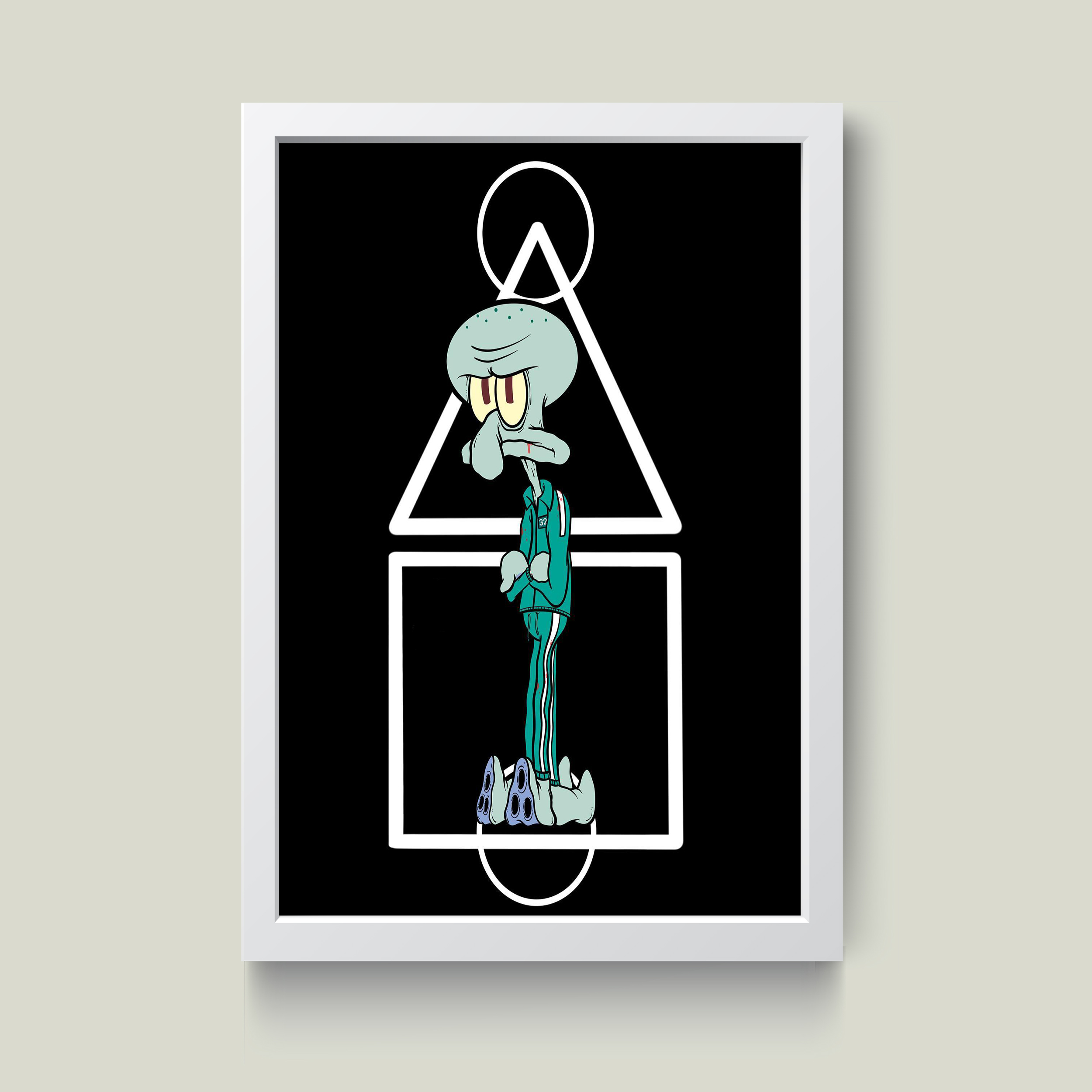 تابلو مدل دکوراتیو اختاپوس Squid ward کد G10-47