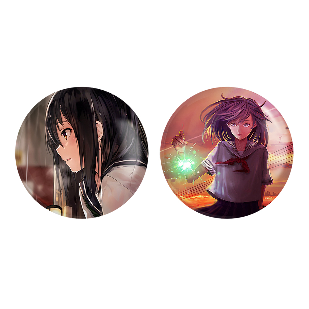 پیکسل خندالو مدل دختر انیمه ای کد 1809818099 مجموعه 2 عددی