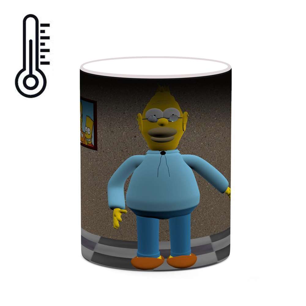 ماگ حرارتی کاکتی طرح کارتون سیمپسون مدل mgh23665