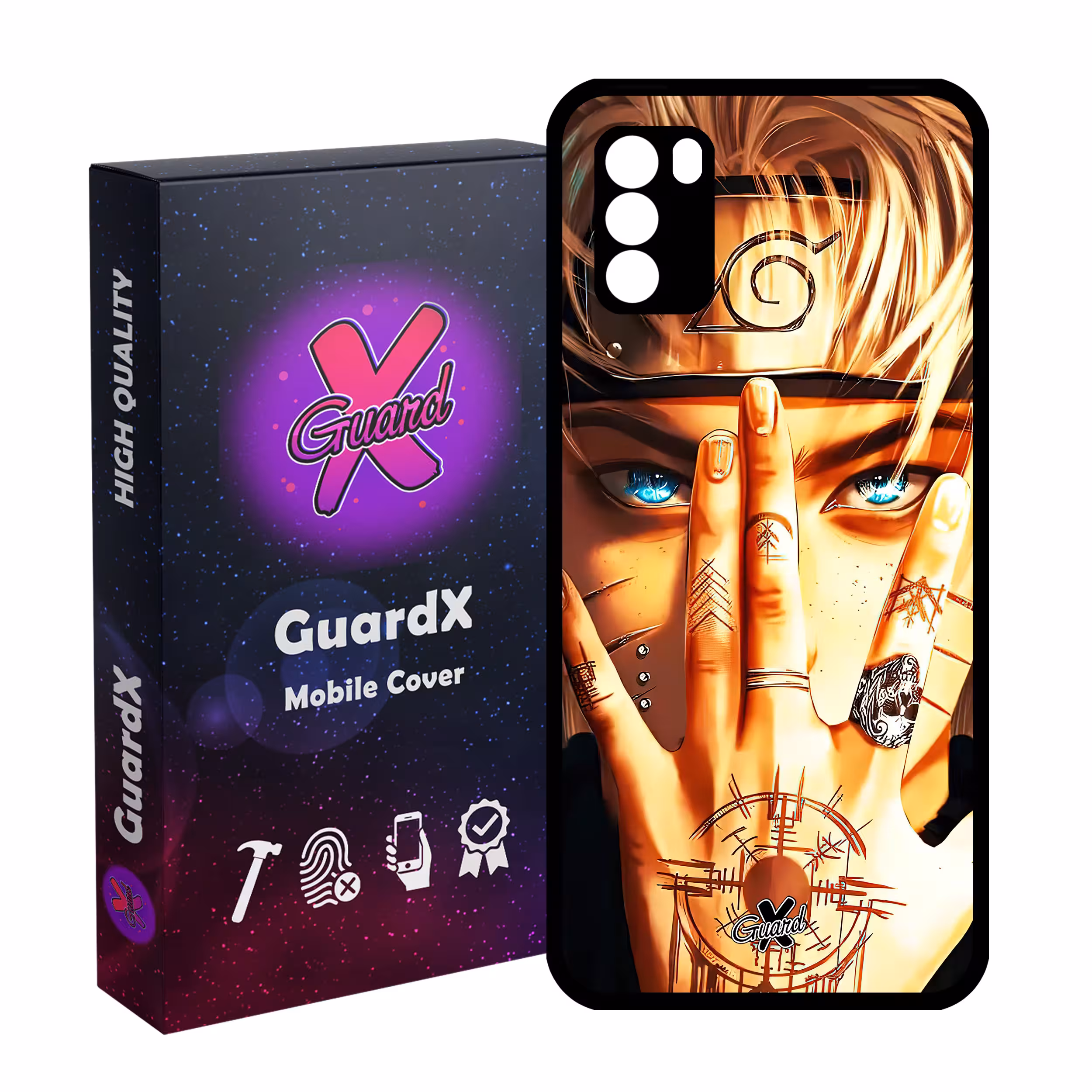 کاور گارد ایکس طرح Naruto Anime مدل Glass10452 مناسب برای گوشی موبایل شیائومی Poco M3