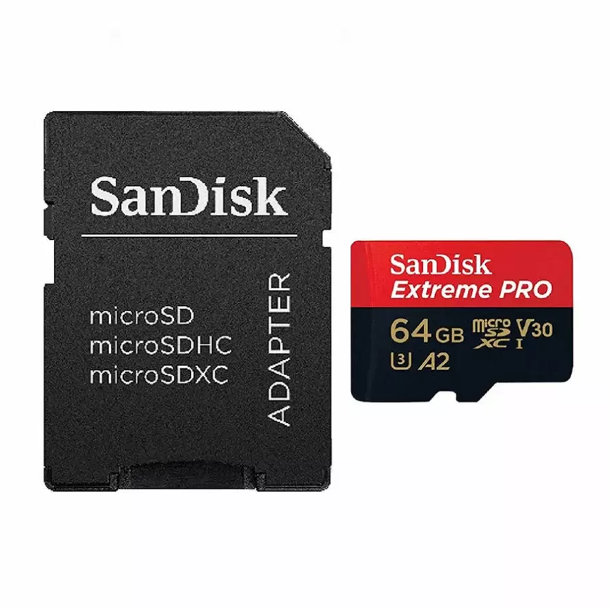 کارت حافظه میکرو اس دی سن دیسک Extreme Pro A2 UHS I 64GB
