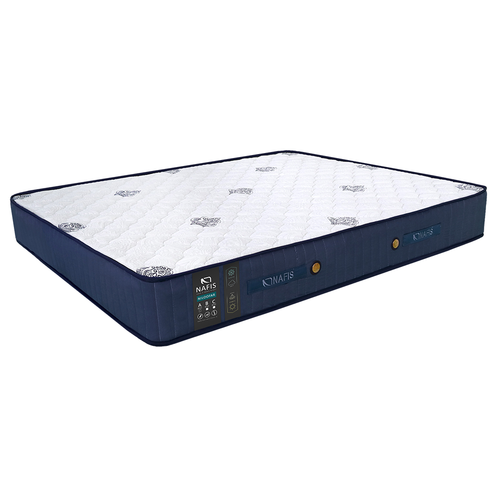 تشک نفیس مدل طبی فنری نیلوفر A دونفره سایز 200x180 سانتی متر