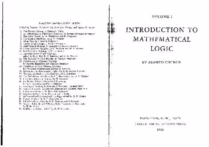 خرید و دانلود نسخه کامل کتاب Introduction to Mathematical Logic, Volume 1. Princeton Mathematical Series (Pt.1)