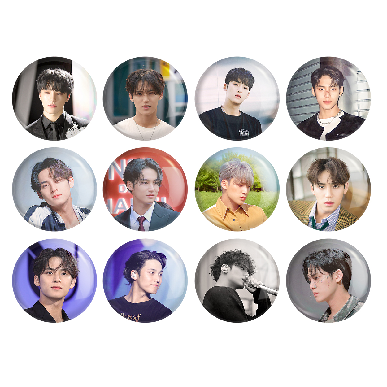 پیکسل خندالو مدل مینگیو گروه سونتین Seventeen کد 1304 مجموعه 12 عددی