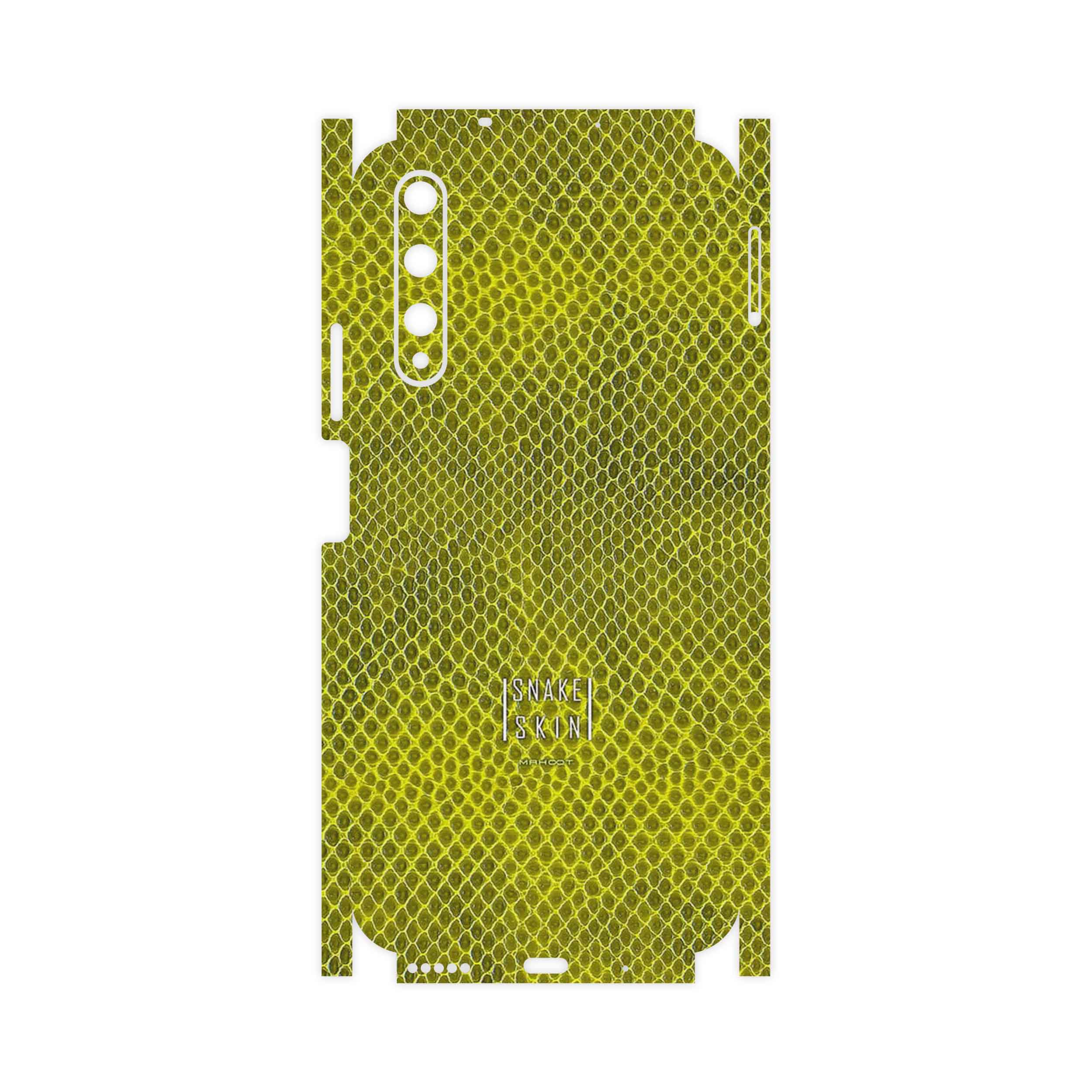 برچسب پوششی ماهوت مدل Yellow Snake Skin-FullSkin مناسب برای گوشی موبایل هوآوی Nova 5T
