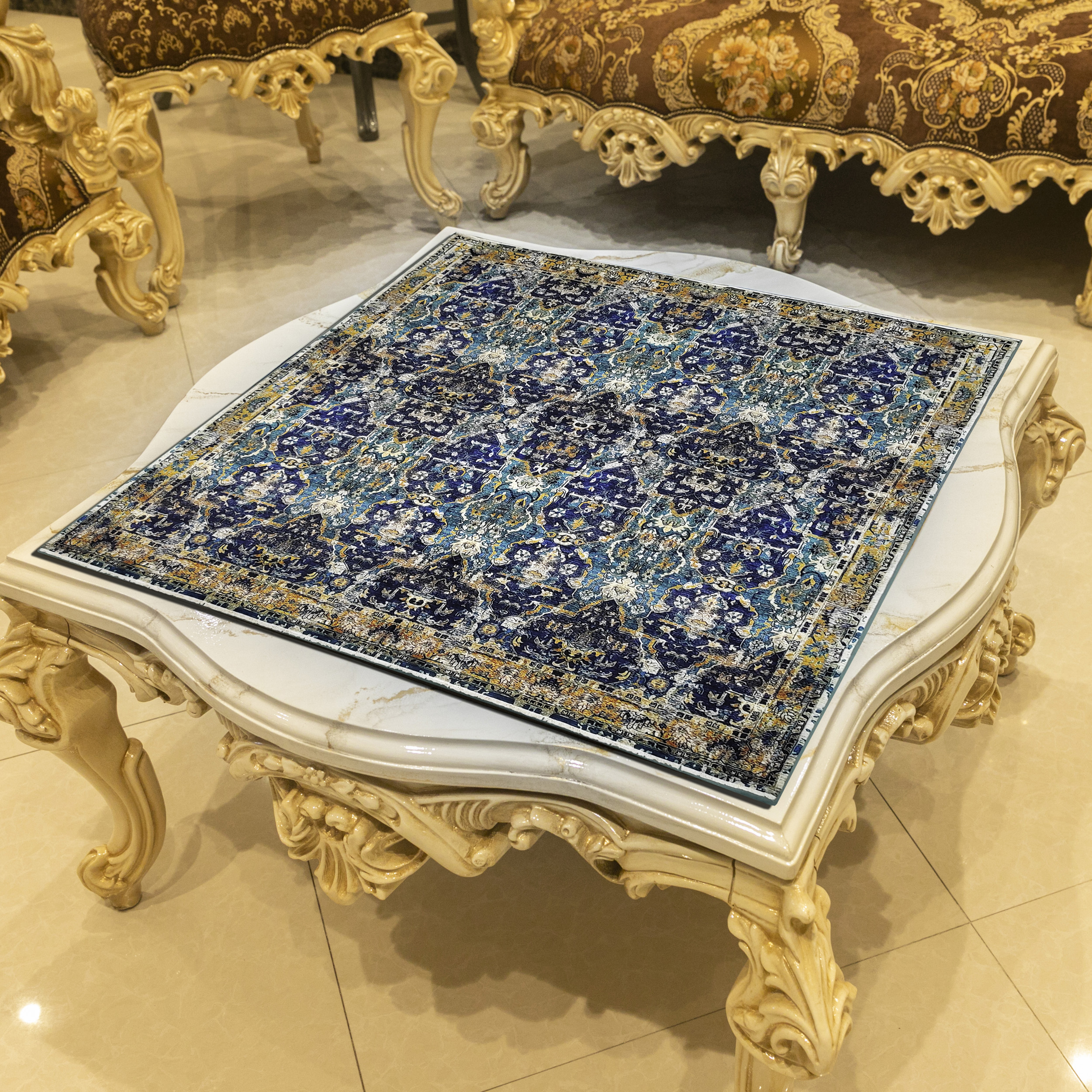 رومیزی طرح وینتیج KN-VinG-70SQ