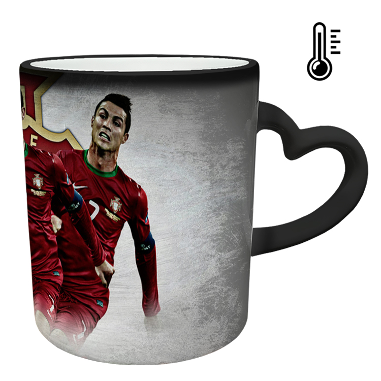 ماگ حرارتی مدل دسته قلبی طرح رونالدو کد 102