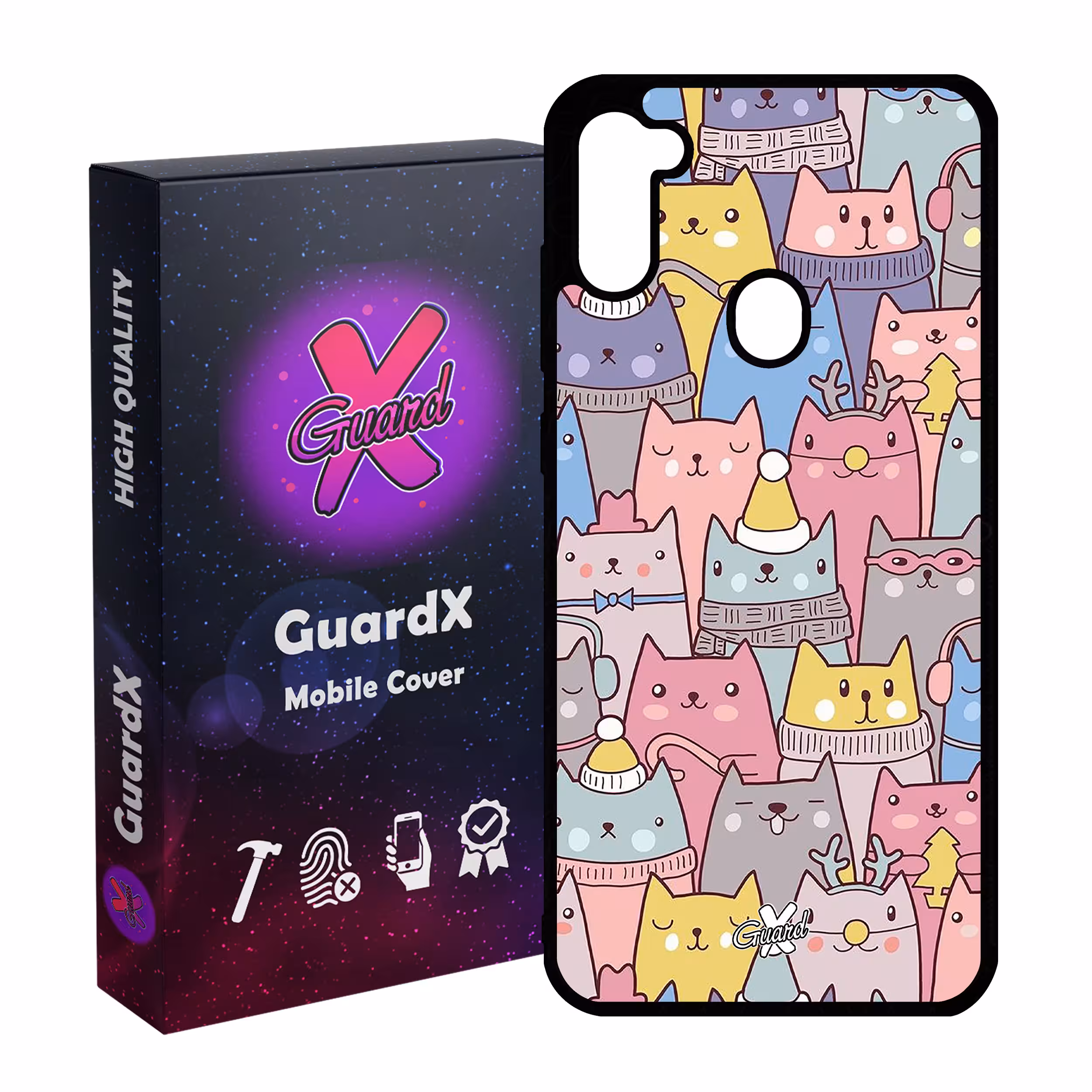 کاور گارد ایکس طرح Cat مدل Glass10074 مناسب برای گوشی موبایل سامسونگ Galaxy A11 / M11
