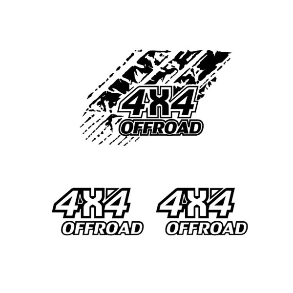 برچسب بدنه خودرو طرح افرود 4×4 کد off111P314مجموعه 3عددی