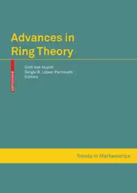 خرید و دانلود نسخه کامل کتاب Advances in Ring Theory (Trends in Mathematics)