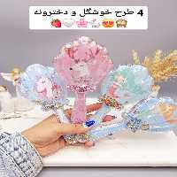 شانه صدفی دخترانه مناسب گره باز کن مو همراه اکلیل