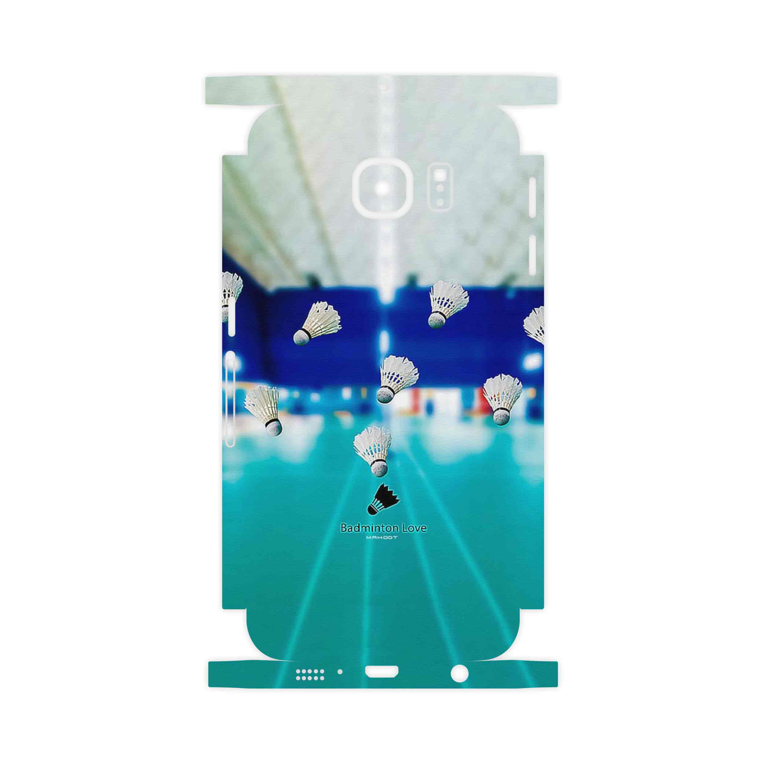 برچسب پوششی ماهوت مدل Badminton-FullSkin مناسب برای گوشی موبایل سامسونگ Galaxy S6