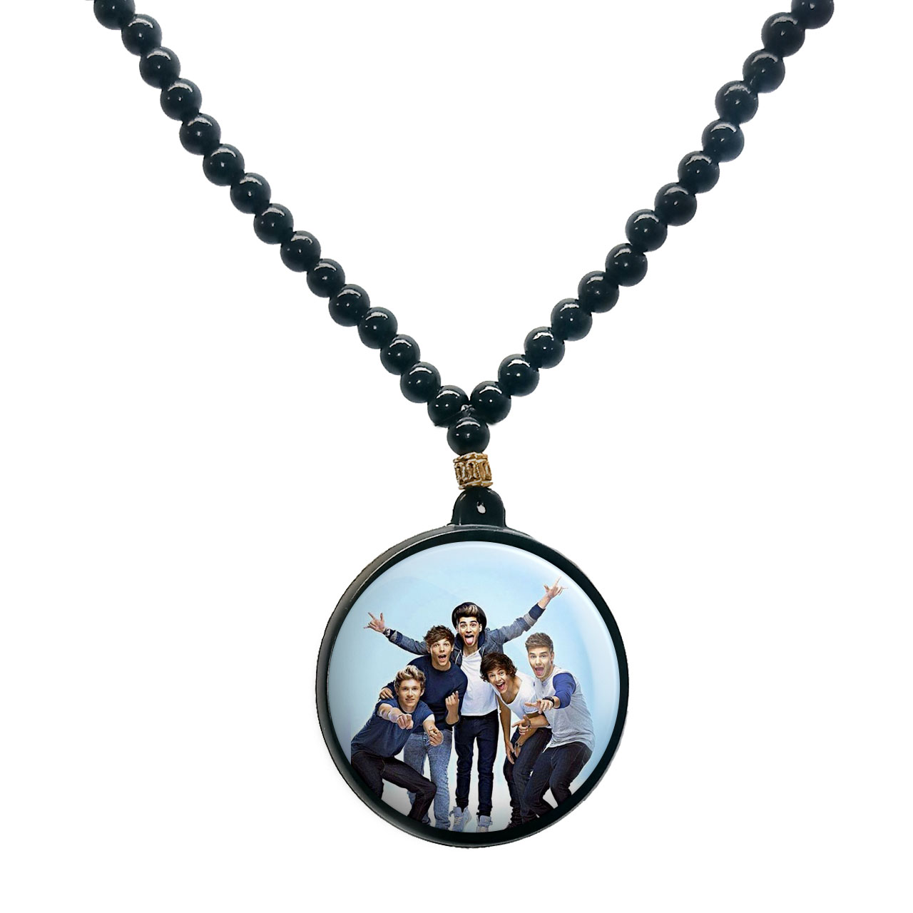 گردنبند پرمانه طرح One Direction کد pmd.13708 مدل دو طرفه