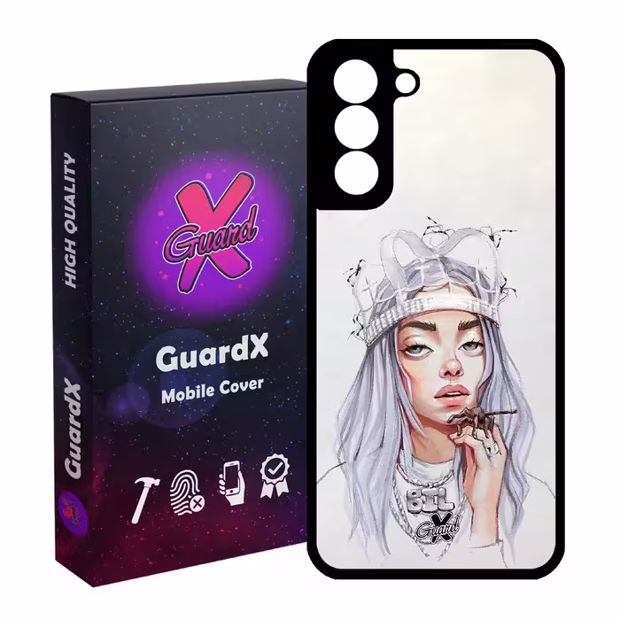کاور گارد ایکس طرح Billie Eilish مدل Glass10149 مناسب برای گوشی موبایل سامسونگ Galaxy S21 FE
