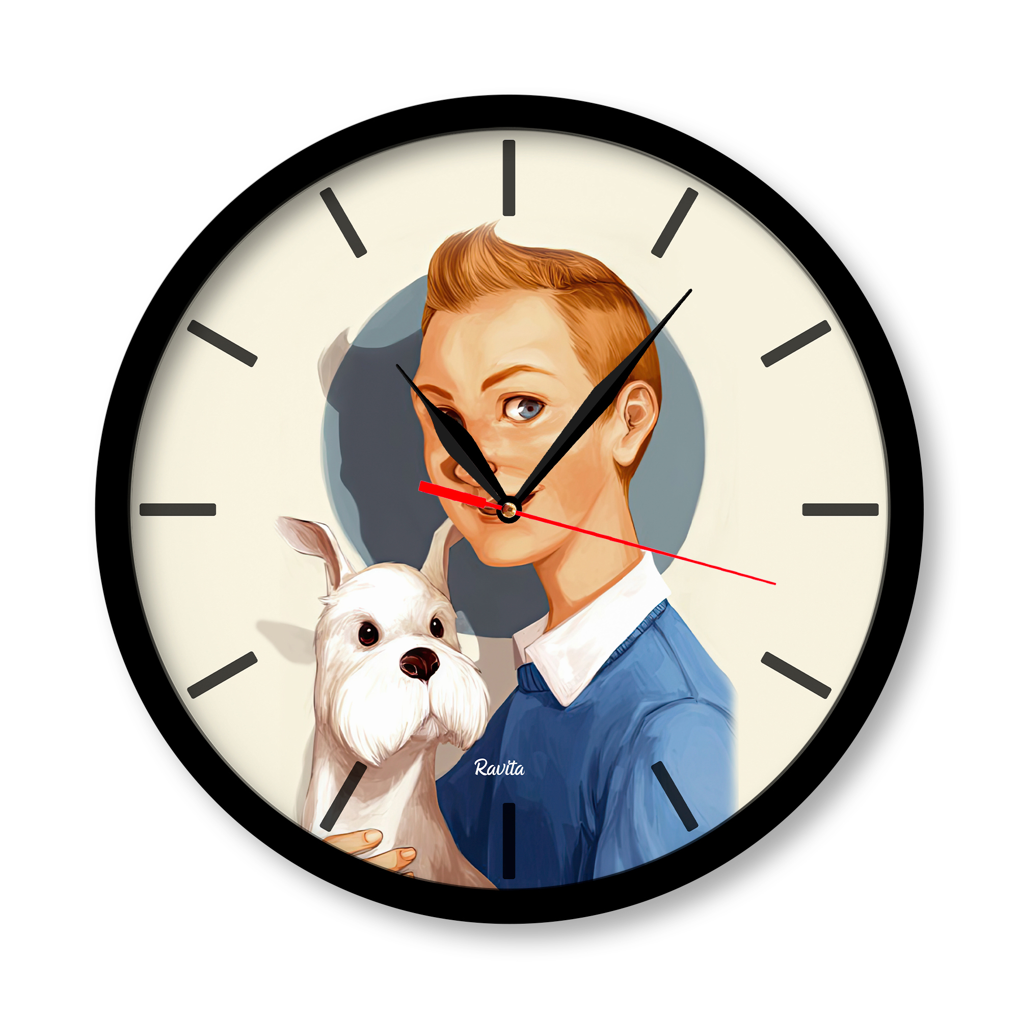 ساعت دیواری راویتا مدل تن تن 3367