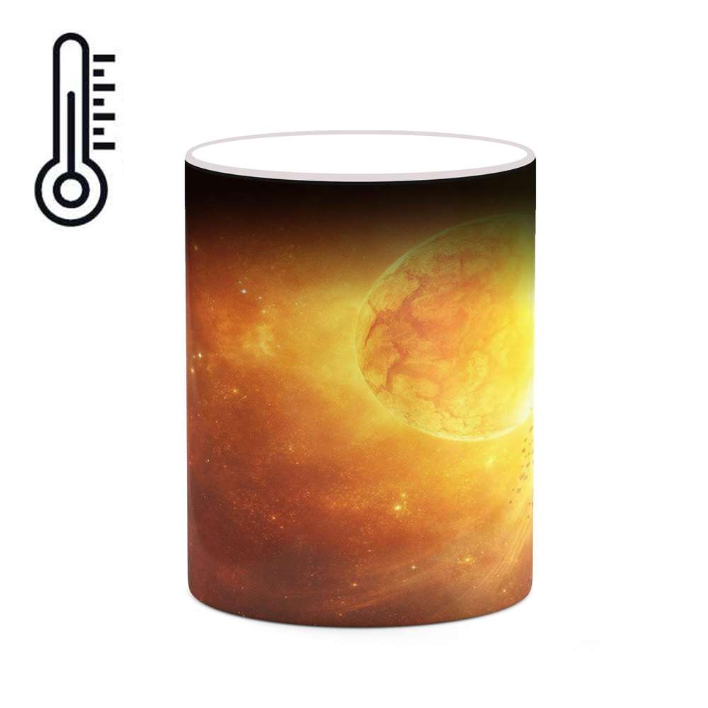 ماگ حرارتی کاکتی طرح فضا و کهکشان مدل mgh20121