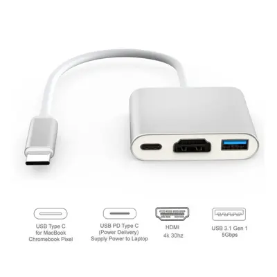 مبدل USB-C به HDMI مدل HooGER PRO